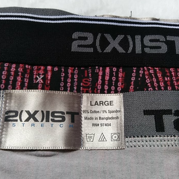 2(x)ist Cotton Stretch No Show Brief (2 pairs) - Picture 3 of 6